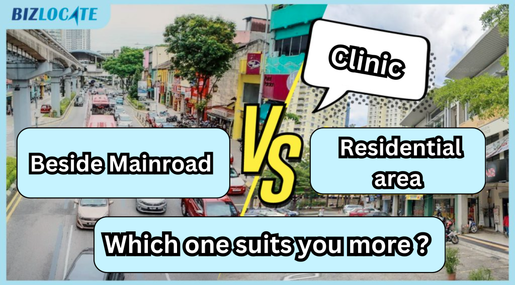 Opening a Clinic : Main Road VS Residential Area, which one suits you better?